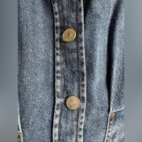 NWT Size 4 Reformation Roxanna Cinch Waist Denim Mini Dress - Picture 10 of 15